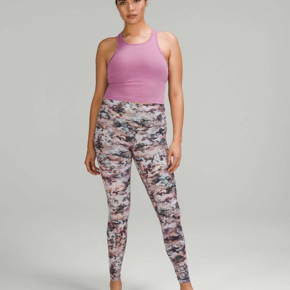 NWOT Lululemon Ebb to Street Cropped Racerback Tank Top - Velvet Dust - Picture 4 of 14